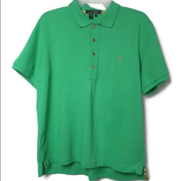 Lauren Ralph Lauren Tops - Ralph Lauren Womens Green Short Sleeves Top Size L